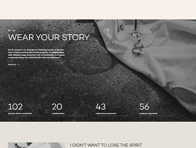 Saint Laurent. Redesign concept design illustration typography ui ux