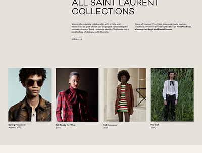 Saint Laurent. Redesign concept design illustration typography ui ux