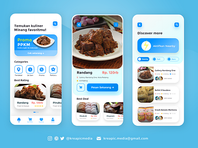 Minang Kuliner App UI