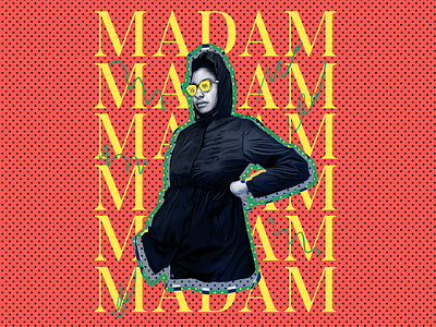 Micöl Rankin - "Madam" abstract design digital art digitalart illustration photoshop style typography art
