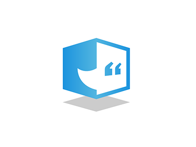 Talkative blue icon symbol vector