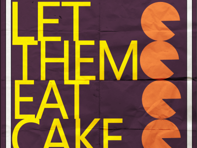 Let them eat cake bakery logo urbex