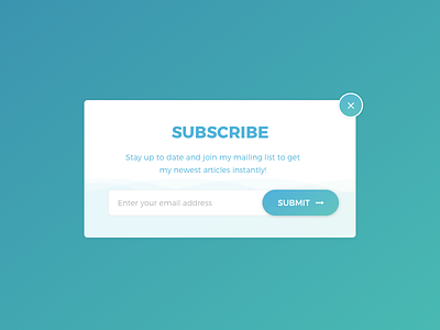 Subscribe Popup 026 dailyui dailyui026 newsletter popup subscribe ui uidesign ux uxdesign