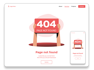 404 Page app branding design illustration logo typography ui ux vector