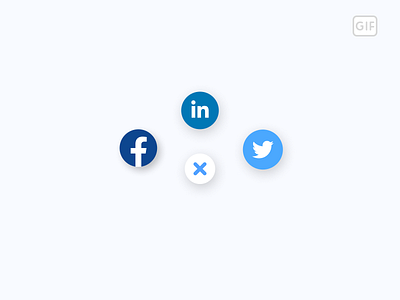 Social Share app dailyui design icon ui ux