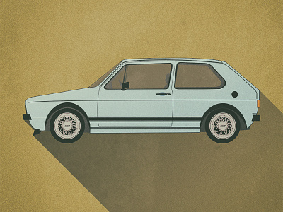 VW Rabbit illustration photoshop cc rabbit retro vintage vw vw rabbit