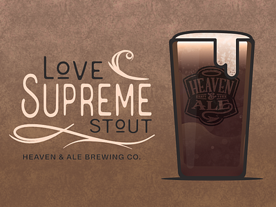 Love Supreme affinity designer beer brewery illustration love sketch app supreme