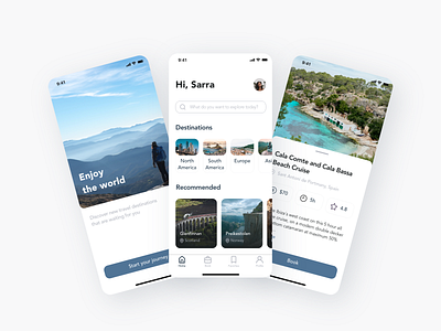 Travel App adobe xd app mobile mobile app travel ui