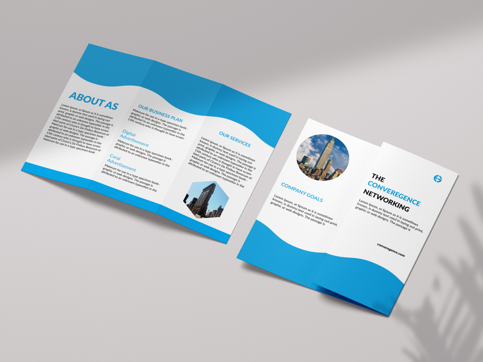 trifold brochure by Abdur Razzak on Dribbble