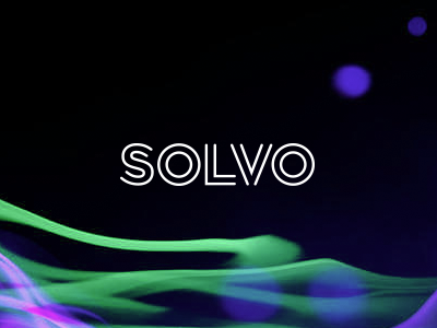 Solvo branding lettering logo