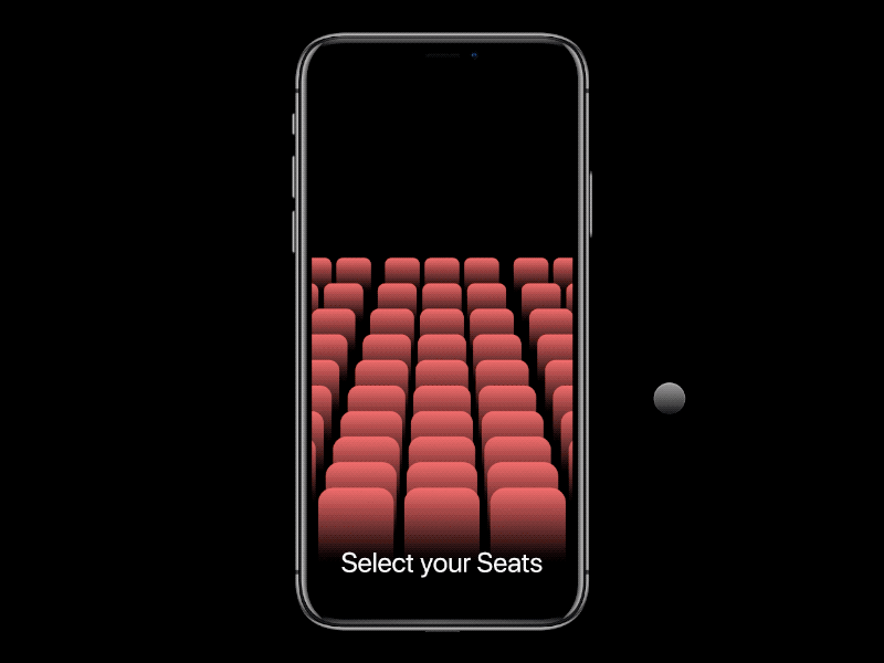 Cinema Seat Selection booking cinema design framer interaction movie prototyping seat selection ticket ui ux