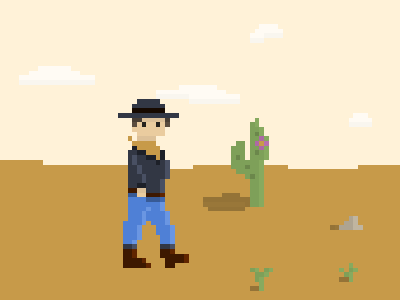 Gunslinger Walkin' animation cowboy gunslinge r pixel western