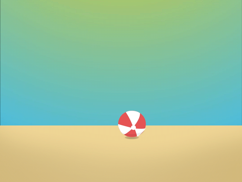 Beach Bounce (May 2017) animation beach ball looping summer