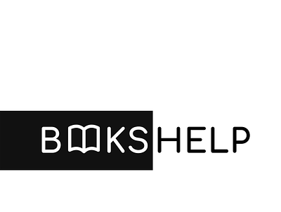 BOOKSHELP logo branding design graphic design icon illustration logo magbanum minimal typography web