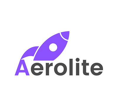 Aerolite: Rocket ship logo