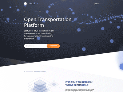 Latitude Blockchain Open Transportation Platform animation bitcoin blockchain home latitude