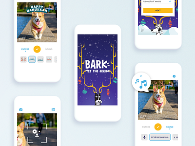 Bark'Tis the Season 44studio app design digital dribbble illustration photo app ui ux