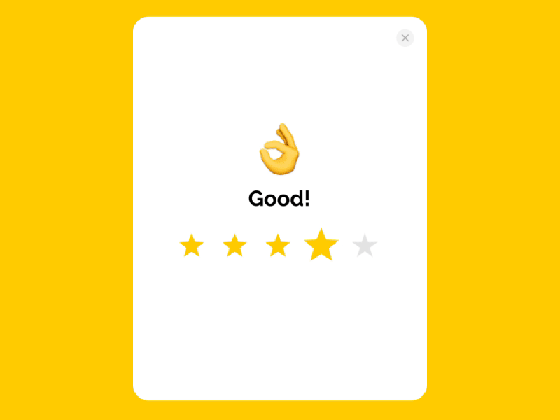 Rate Us after effects animation emoji gif inapp ios rating sketch stars ui ux