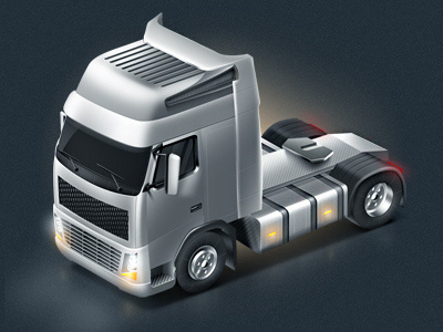 Little truck icon illustration