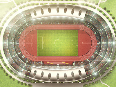 Very Big Stadium illustration stadium