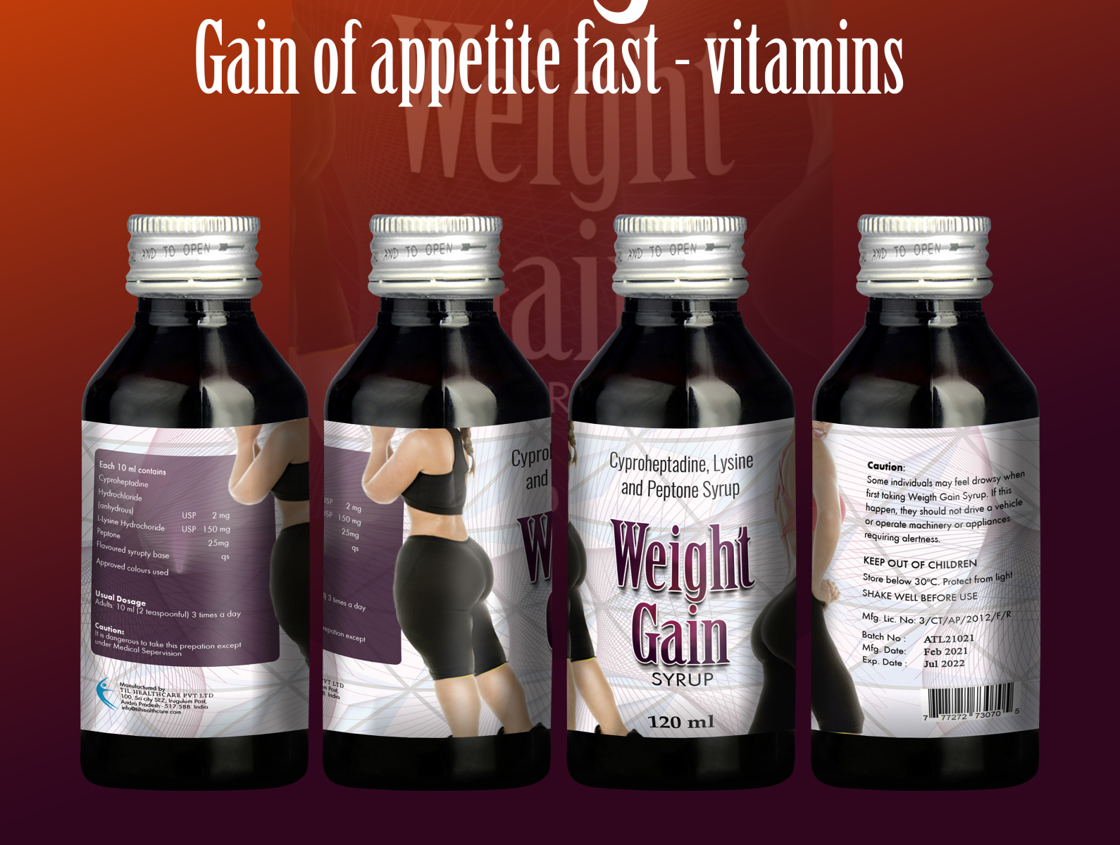 Weight Gain Syrup by Marlon lewis tyler on Dribbble