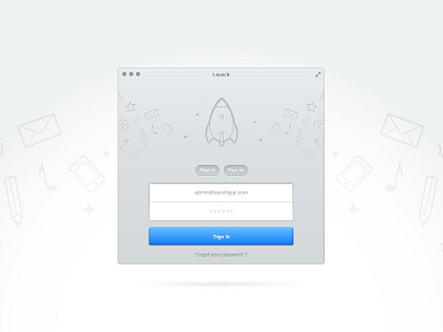 Sign In (PSD) app download free freebie gui login mavericks osx psd psddd sign in yosemite