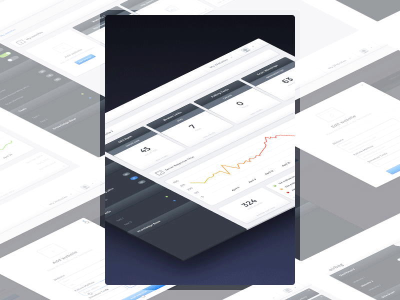 Airbag admin admin panel backend dashboard seo statistics ui ux web app web application web master