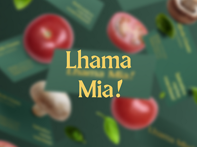 Lhama Mia! branding brazilian design design italian food italian restaurant lhama mia logo tifolio typography