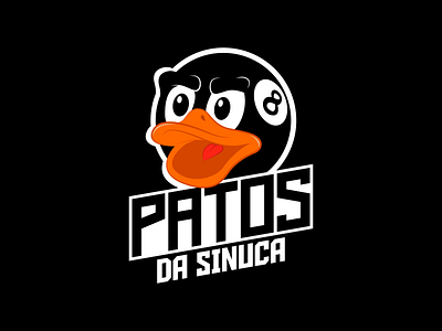 Patos da Sinuca (Snooker Ducks) brazilian design cartoon design duck ducks e sports esports flat illustration logo minimal pool snooker sports team team vector
