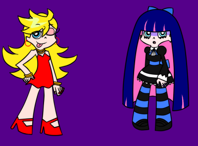 panty and stocking digital art fan art fanart illustration panty anarchy paswg stocking anarchy