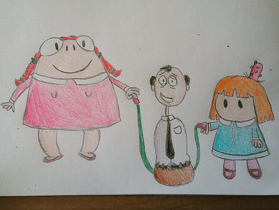 jump rope beth oblong bob oblong cartoon fan art fanart funny helga phugly illustration jump rope sad the oblongs traditional art