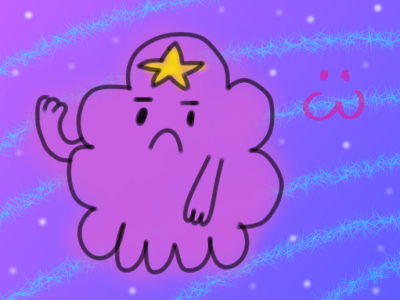 lsp adventure time cartoon digital art doodle fan art fanart illustration lsp lumpy space princess purple