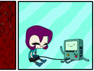 video games adorable adventure time bmo cartoon crossover cute digital art fan art fanart friends friendship gaz membrane illustration invader zim