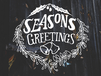 Seasons Greetings chalk christmas doodle illustration seasons greetings tablet wacom