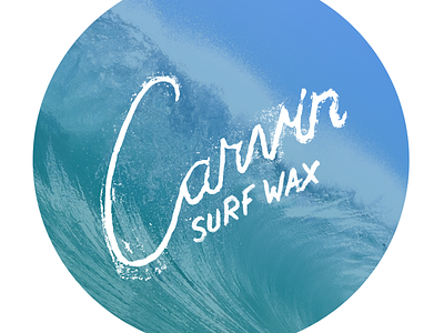 Carvin Surf Wax - Promo Item carvin lino logo linoblock linocut logo promotional item surf wax