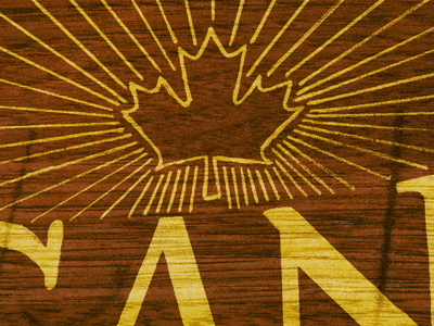 Canada, True North Strong canada carve detail hand drawn hand rendered leaf maple type typography wood