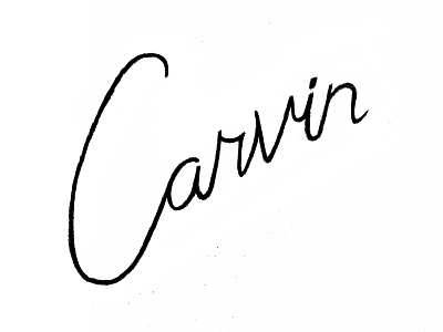 Carvin Logo Final brand carvin cursive design drawn hand logo mark surf surfing water