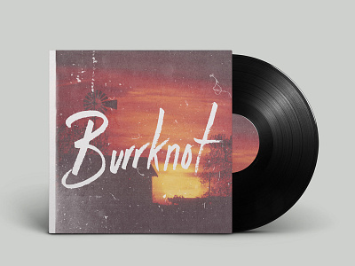 Burrknot Album mockup album band brand cover logo marker music name record rock rough texture