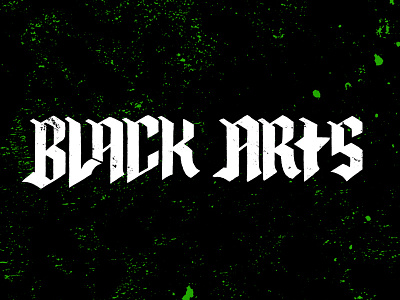 Black Arts Logo variation 2 arts black design gothic logo pencils texture