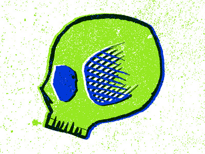 Texture Playaround design illustration offset play skull texture