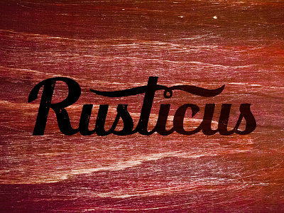 Rusticus Logo design farm logo rust rustic texture vintage wood