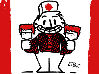 Happy Canada Day Folks! canada canada day design illustration