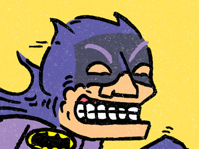 "MUST. GET. TO. THE. LITTLE. BAT'S. ROOM!" batman batmobile character dc hero illustration old robin superheros texture
