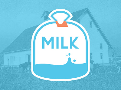 Milk Bag Sticker bag canada canadian canadian invention contest cow design farm milk proud sticker stickermule