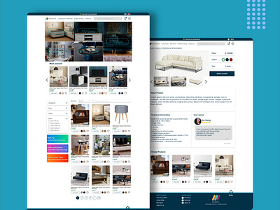 Furniture store user interface design