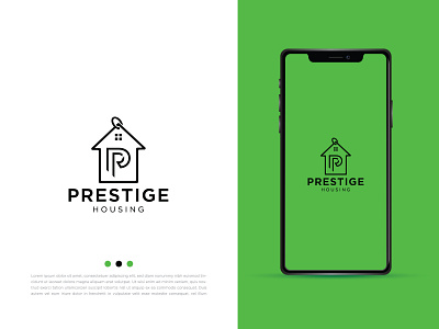 Prestige Housing logo design graphic design illustration illustrator logo minimal vector