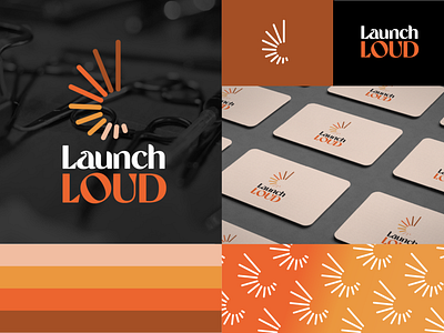 Launch Loud branding branding design graphic design logo logos typography
