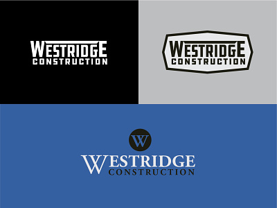 Westridge Logo branding design logo type typography vector