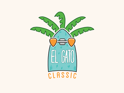 El Gato branding illustration logo