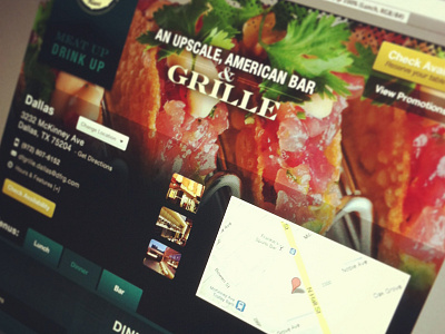 Something Tasteful food interface layout ui website